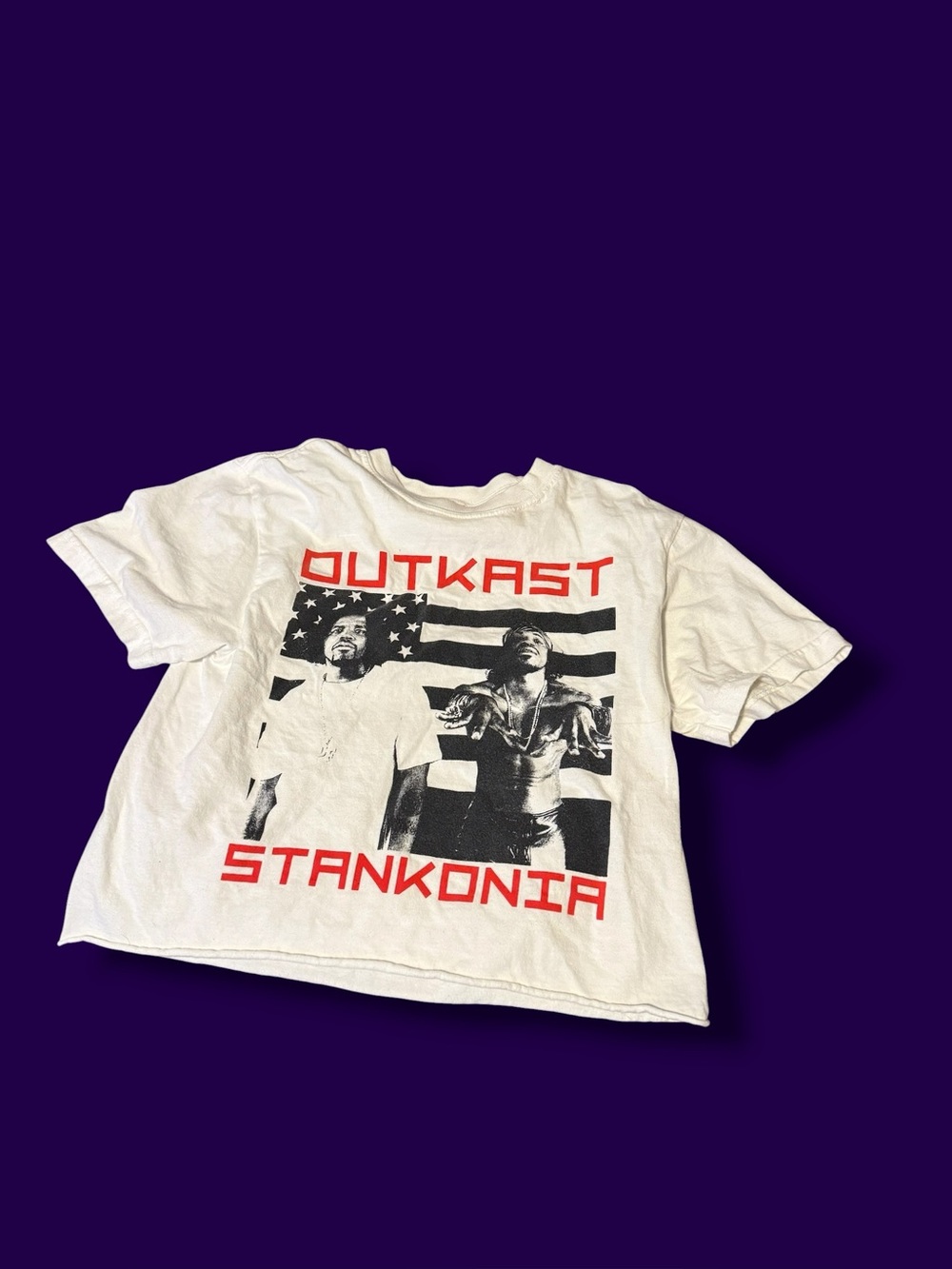 OutKast Stankonia Graphic  Tee - White with Red Print